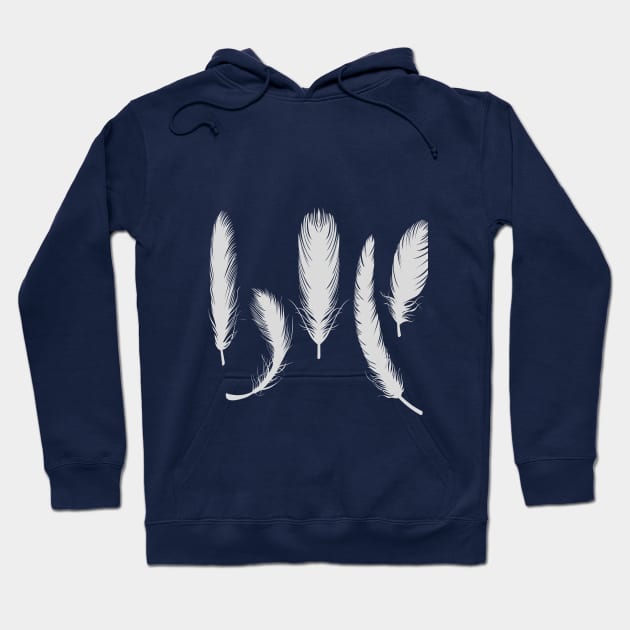 Cute bird feathers Hoodie by aalomda32